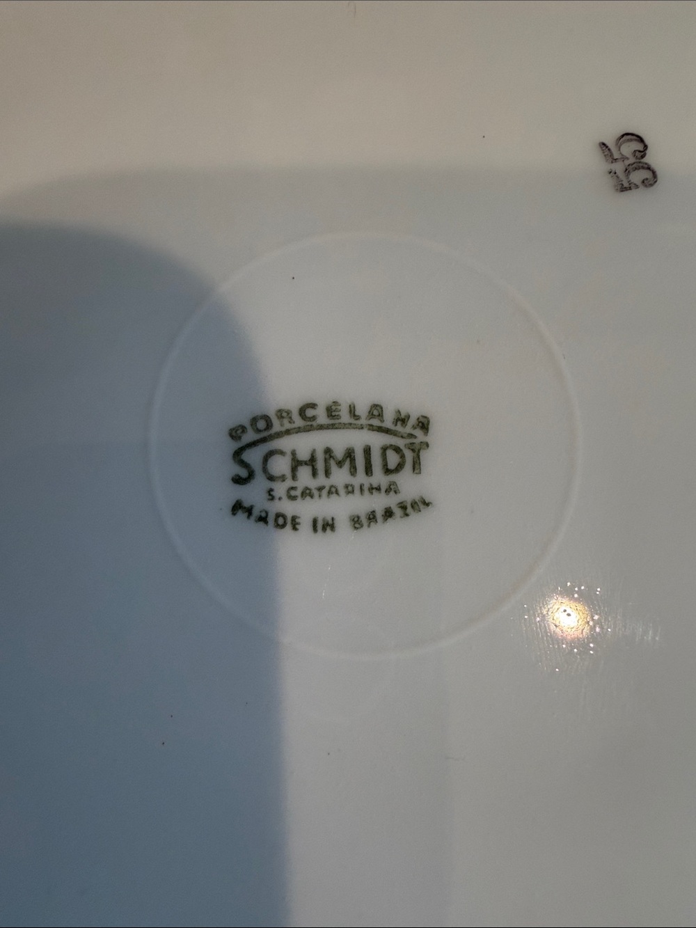 Schmidt 8” Porcelana Porcelain Brasil MOD FLOWER RETRO Plate - Picture 3 of 4